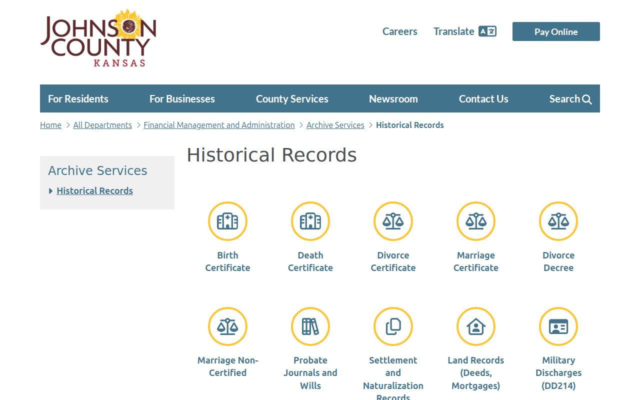 Johnson County historical records for Lenexa address and family research
